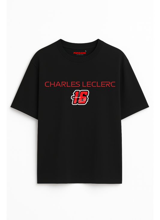 CHARLES LECLERC | SCUDERIA FERRARI Unisex Terry Oversized Tee