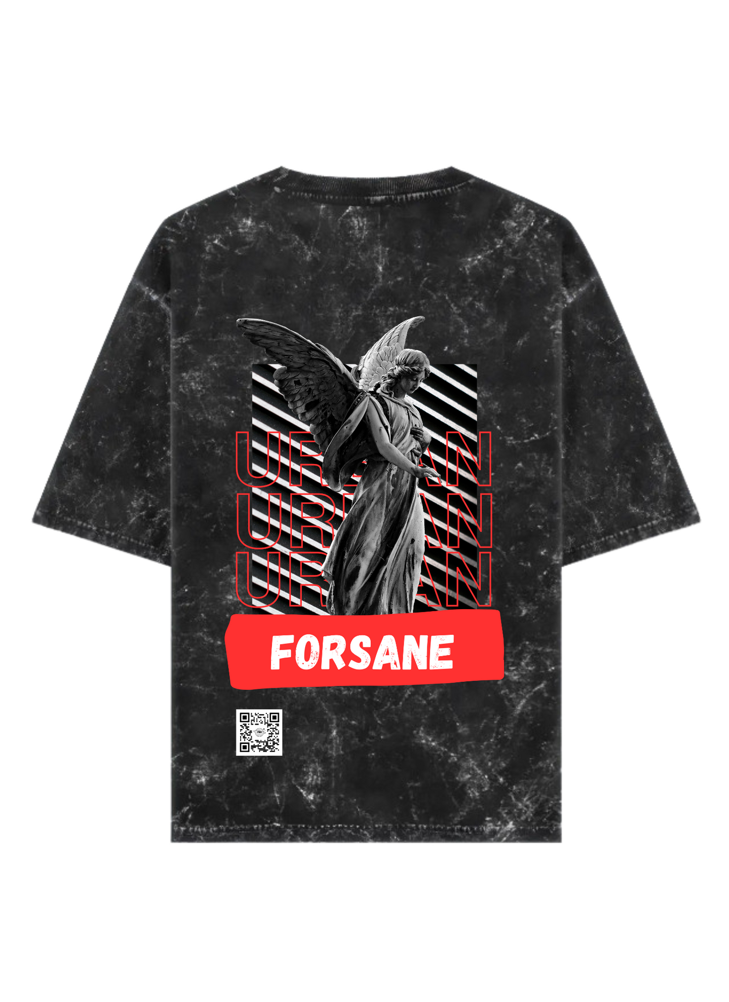 FORSANE URBAN Unisex Acid Washed Oversized Tee