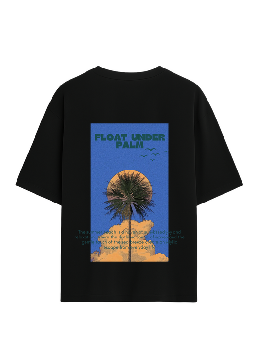 FLOAT UNDER PALM Unisex Terry Oversized Tee