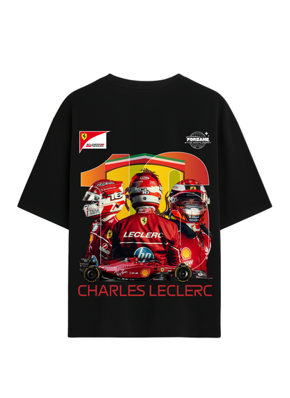 CHARLES LECLERC | SCUDERIA FERRARI Unisex Terry Oversized Tee