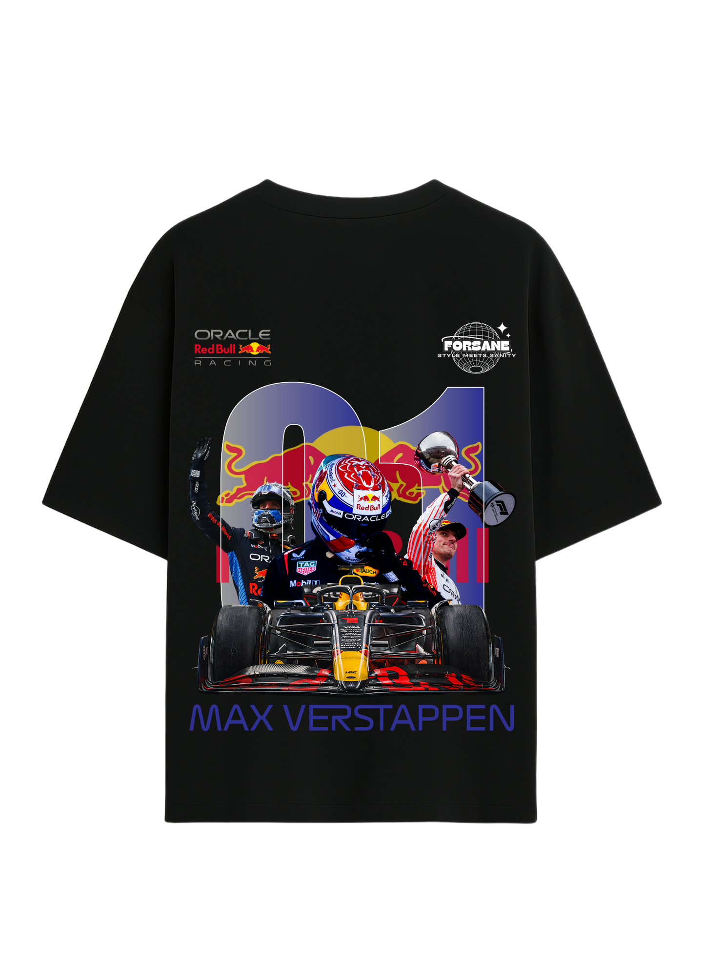 MAX VERSTAPPEN FOR ORACLE REDBULL RACING Unisex Terry Oversized Tee