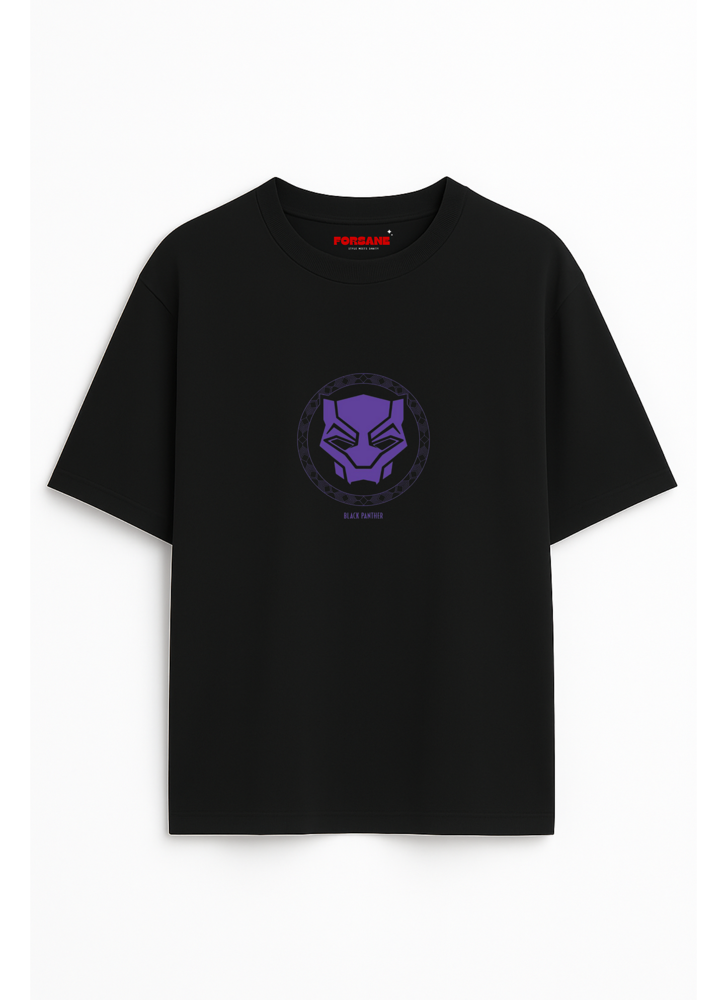 BLACK PANTHER-WANKANDA FOREVER Unisex Terry Oversized Tee