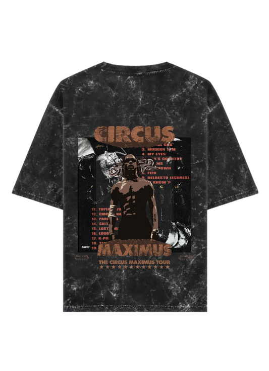 TSC-CIRCUS MAXIMUS – The Tour Edition Unisex Acid Washed Oversized Tee