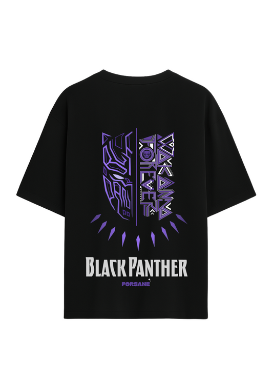 BLACK PANTHER-WANKANDA FOREVER Unisex Terry Oversized Tee