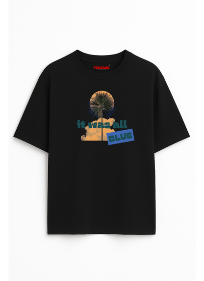 FLOAT UNDER PALM Unisex Terry Oversized Tee