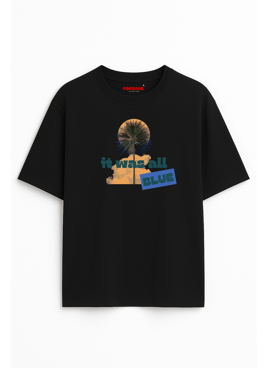 FLOAT UNDER PALM Unisex Terry Oversized Tee